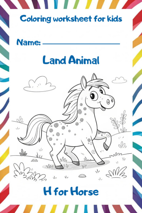 Modèle White Maximalist Coloring Worksheets For Kids Poster | PosterMyWall