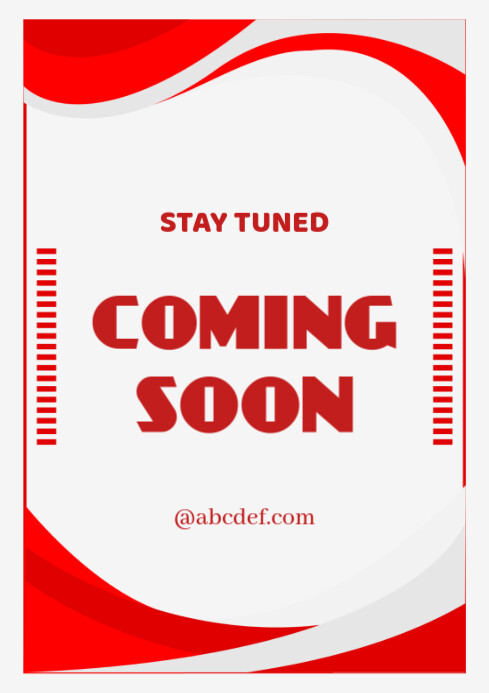 White Maximalist Coming Soon  A4 template
