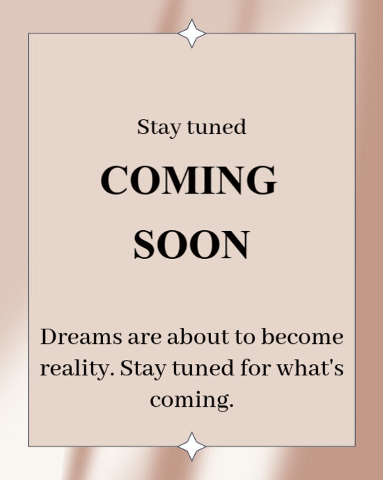 White Maximalist Coming Soon  Instagram Portrait template