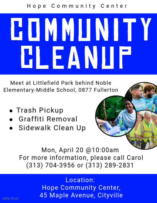 Community Cleanup Event Flyers Template | PosterMyWall