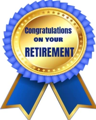 White Maximalist Congratulations On Retirement  Instagram Portrait template