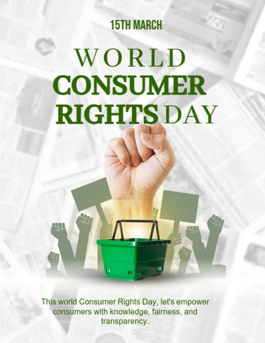 Copy of White Maximalist Consumer Rights Day Flyer (us Letter ...