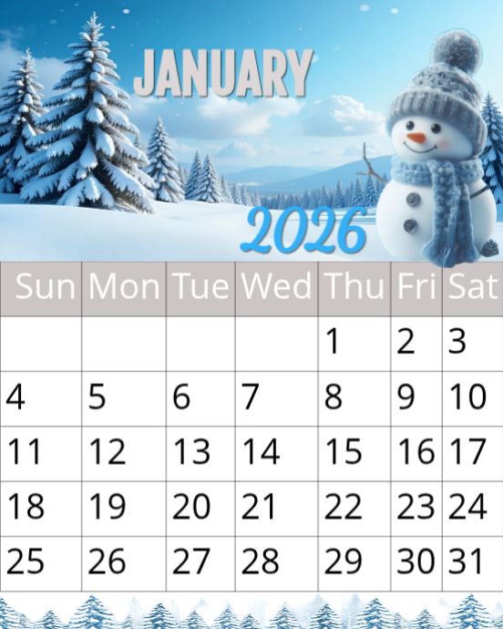 Copy of White Maximalist Copy Of January Calendar 2026 Instagram ...