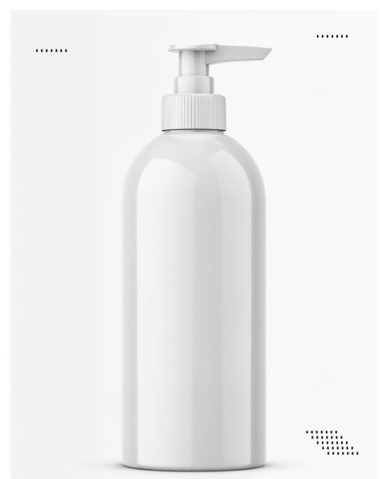 White Maximalist Cosmetic Bottle Mockup Template Design  Instagram Portrait