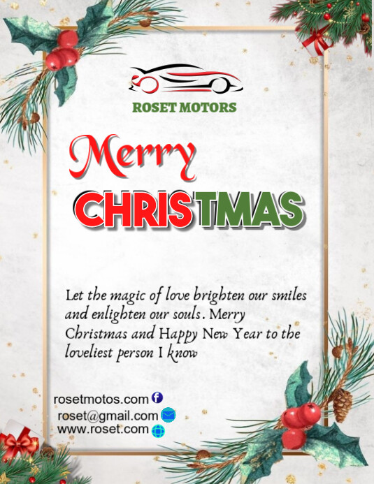 Plantilla de White Maximalist Customizable Merry Christmas And Happy ...