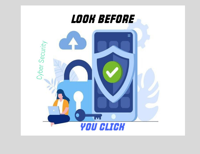 White Maximalist Cyber Security Flyer (us Letter) Template PosterMyWall