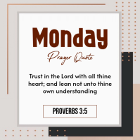 White Maximalist Daily Prayer Quote Flyer  Logo template