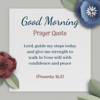 White Maximalist Daily Prayer Quote Flyer  Logo template