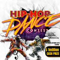 White Maximalist Dance Contest Instagram Post template