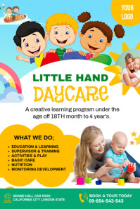Weiß Daycare Services Poster Template