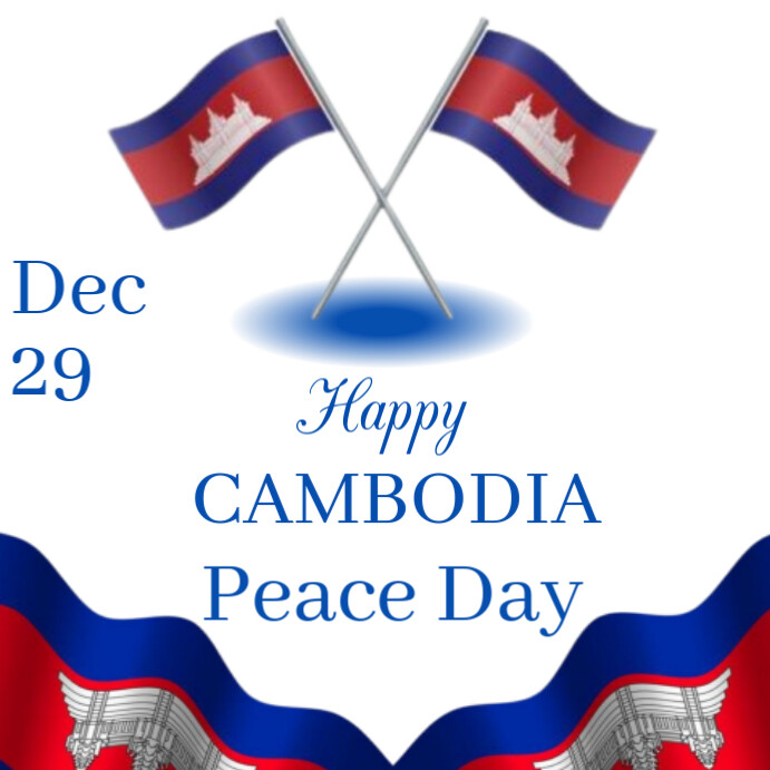 White Maximalist December 29th Cambodia Peace Day Instagram Post