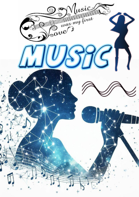 White Maximalist Design Style  A4 template