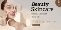 White Maximalist Discount/skin/care/brown/facial/skin/cosmetic/beauty/skin Care/dermatology Poster/d template