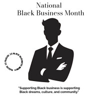 White Maximalist Editable National Black Business Month Promotional & Appreciation Poster Template I Сообщение Instagram