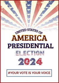 White Maximalist Election Campaign Usa 2024 A A1 template