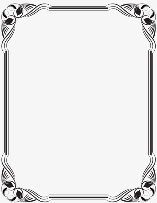 White Maximalist Elegant Frame Border Flyer (us Letter) template