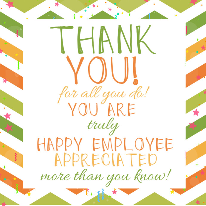 White Maximalist Employee Appreciation Tags Instagram Post Template ...