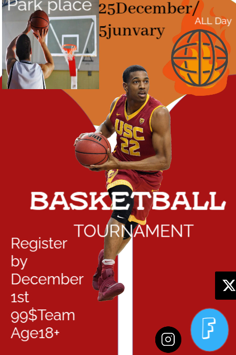 White Maximalist Event  Poster template