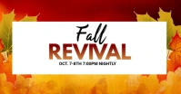 White Maximalist Fall Revival Facebook Shared Image template