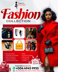 White Maximalist Fashion Collection Boutique Apparel Shop Clothing Outlet Trends Ladies Dress Shop A Instagram Portrait template