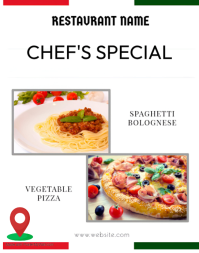 White Maximalist  Fast Food Restaurant Poster/wallboard template