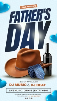 White Maximalist Father's Day Instagram Story template