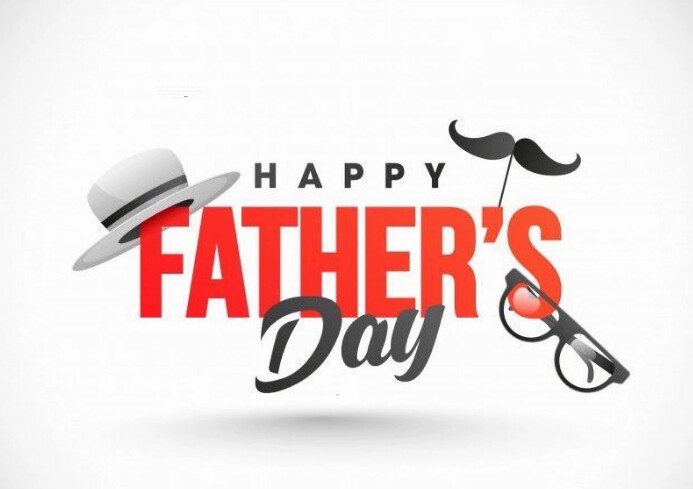 White Maximalist Father's Day  A4 template