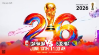 White Maximalist FIFA World Cup 2026 Digital Display Video Umbukiso Wedijithali (16:9) template
