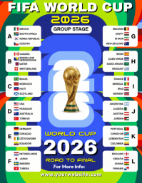White Maximalist FIFA World Cup 2026 Flyer template