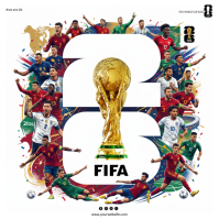 White Maximalist FIFA World Cup 2026 Square Quadrato (1:1) template