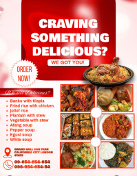 White Maximalist Food Promotion Template Design Flyer (us Letter) Pamflet (VSA Brief)