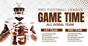 Weiß White Maximalist Football Game Promotion And Facebook-annonce Template
