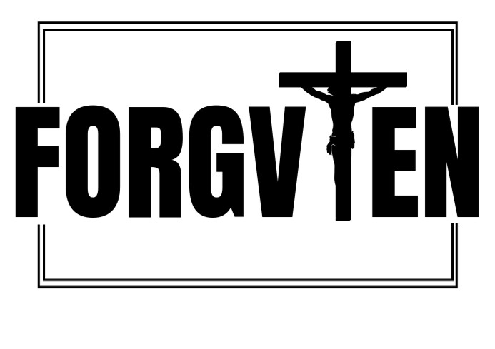 White Maximalist Forgiven Tee Print A4 template