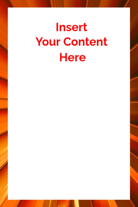 Template for Event Poster with Frame