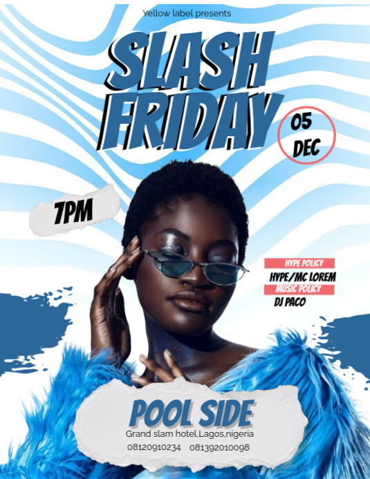 Copy of White Maximalist Friday Flyer (us Letter) | PosterMyWall