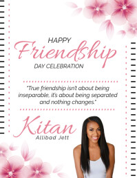 White Maximalist Friendship Flyer (us Letter) template