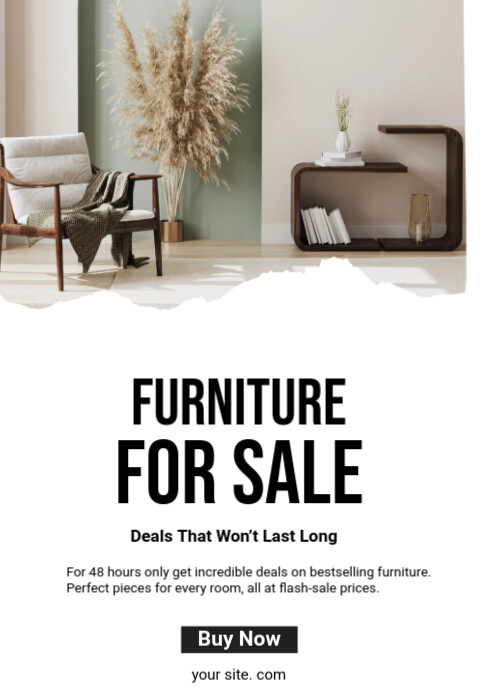 White Maximalist Furniture For Sale  A4 template