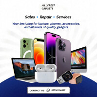 White Maximalist Gadgets Sales And Repair  Instagram Post template