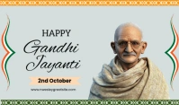White Maximalist Gandhi Jayanti Tag template