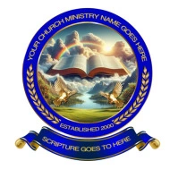 White Maximalist Golden Church Logo template