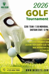 White Maximalist Golf Tournament Games Pinterest Graphic template