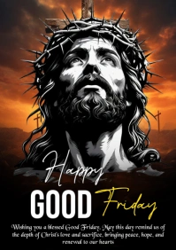 White Maximalist Good Friday A3 template