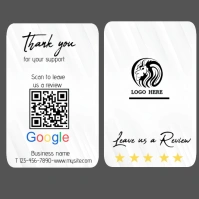White Maximalist Google 5 Star Review  Square (1:1) template