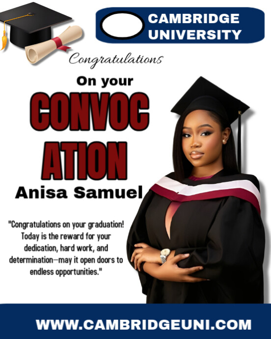 White Maximalist Graduation Ceremony Instagram Portrait Template ...