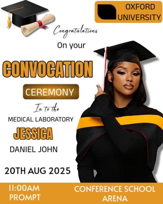 White Maximalist Graduation Ceremony Instagram Portrait Template ...