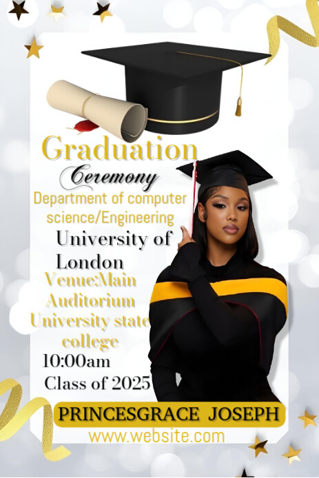 Copy of White Maximalist Graduation Ceremony Pinterest Graphic ...