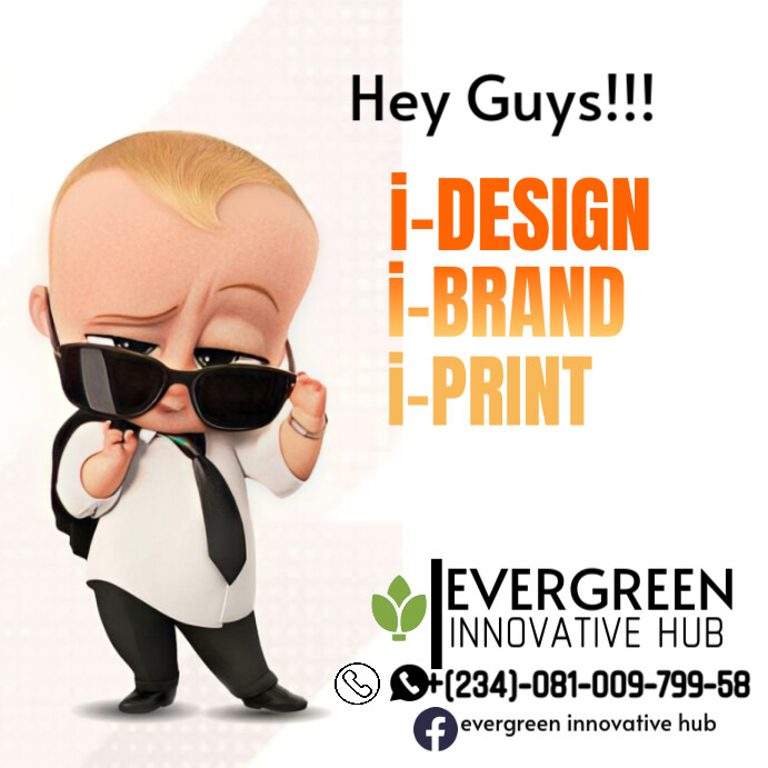 White Maximalist Graphic Design, Brand And Printing Template  Instagram Post