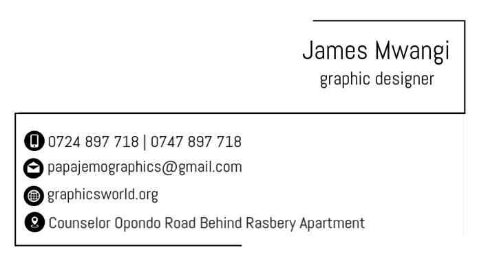 White Maximalist Graphics Business Card template