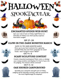 Hvid Halloween Event Ulotka Template