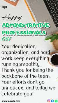 Blanco Administrative Professionals Day Instagram Story Template